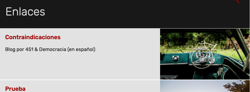 Contenido enlace front-end