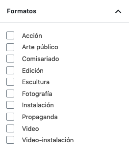 Formatos