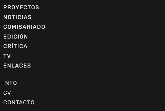 Tipos de contenido en front-end